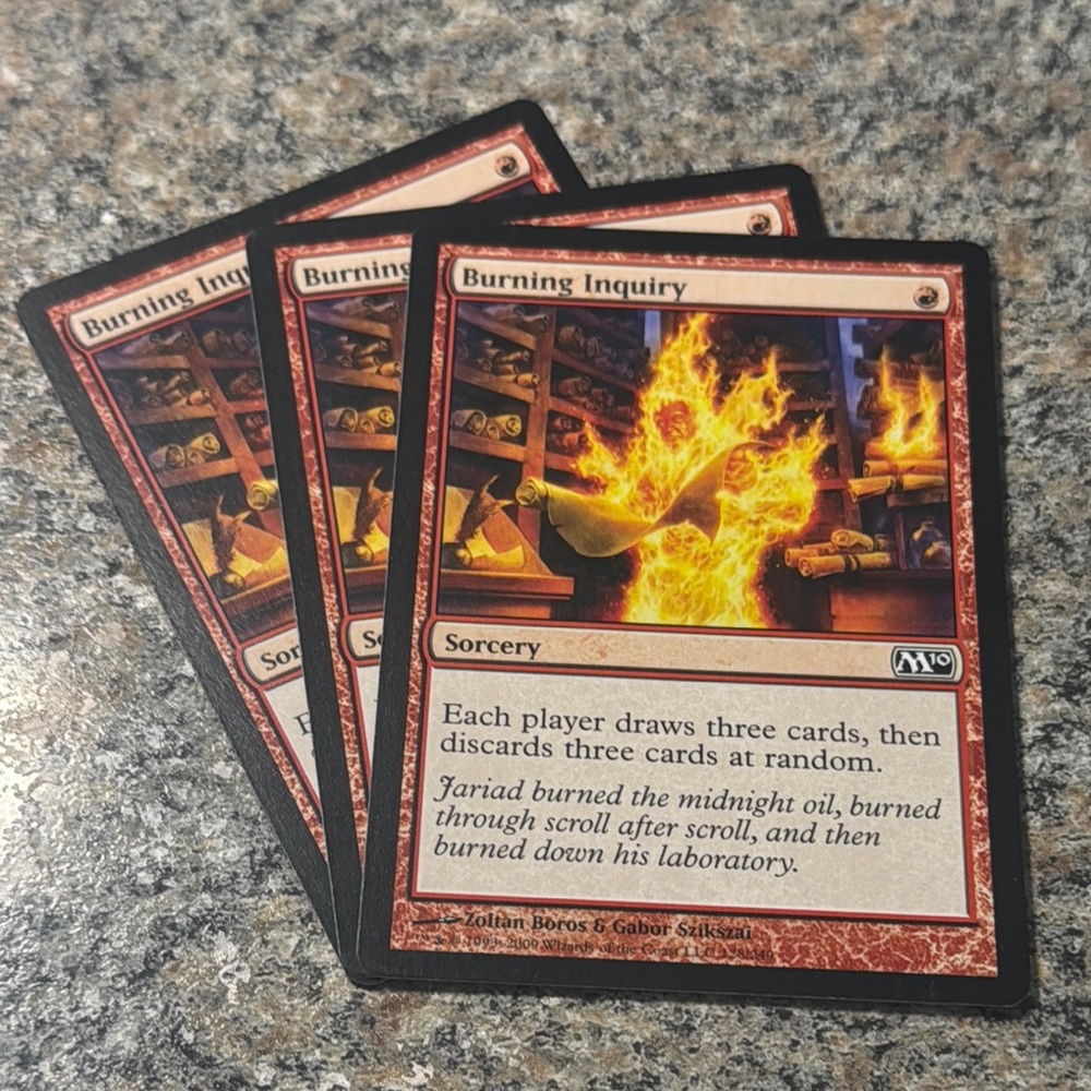 MTG Magic the Gathering Burning Inquiry x3